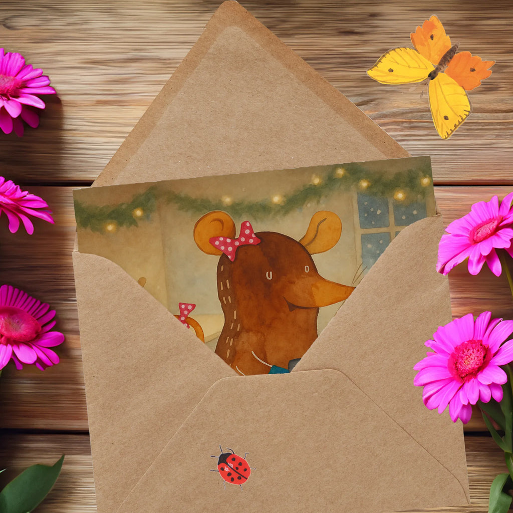 Karta Deluxe Mysz ciastka Design Zima, Boże Narodzenie, dekoracje świąteczne, Mikołaj, Adwent, Wigilia, zimowy motyw