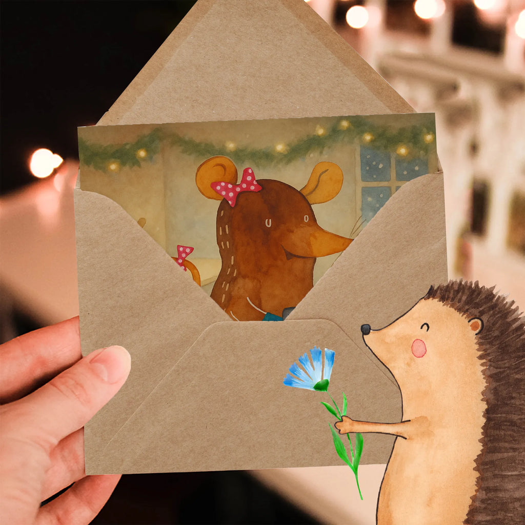 Karta Deluxe Mysz ciastka Design Zima, Boże Narodzenie, dekoracje świąteczne, Mikołaj, Adwent, Wigilia, zimowy motyw