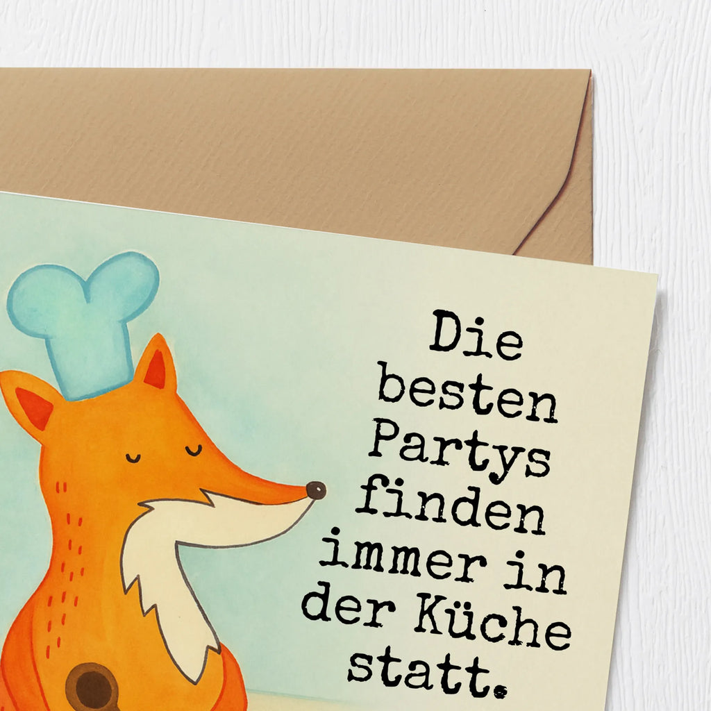Deluxe Karte Fuchs Koch Design Karte, Grußkarte, Klappkarte, Einladungskarte, Glückwunschkarte, Hochzeitskarte, Geburtstagskarte, Hochwertige Grußkarte, Hochwertige Klappkarte, Fuchs, Füchse, Koch Geschenk, Küche Spruch, Küche Deko, Köche, Bäcker, Party Spruch, Spruch lustig, witzig