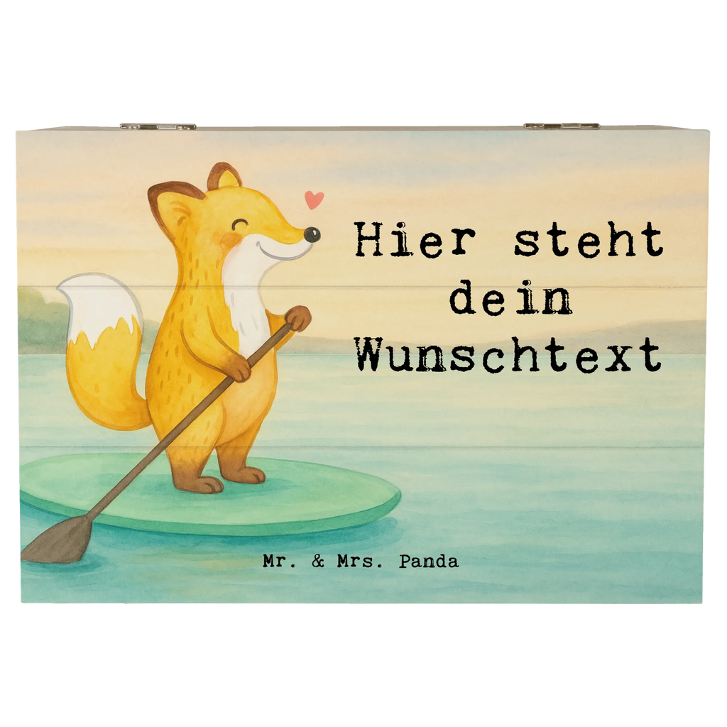 Personalizowane drewniane pudełko lis Wiosłowanie na stojąco Design Prezent, Sport, Dyscyplina sportowa, Hobby, Darować, Dziękuję, Dzięki, Wyróżnienie, Wygrana, Sportowiec