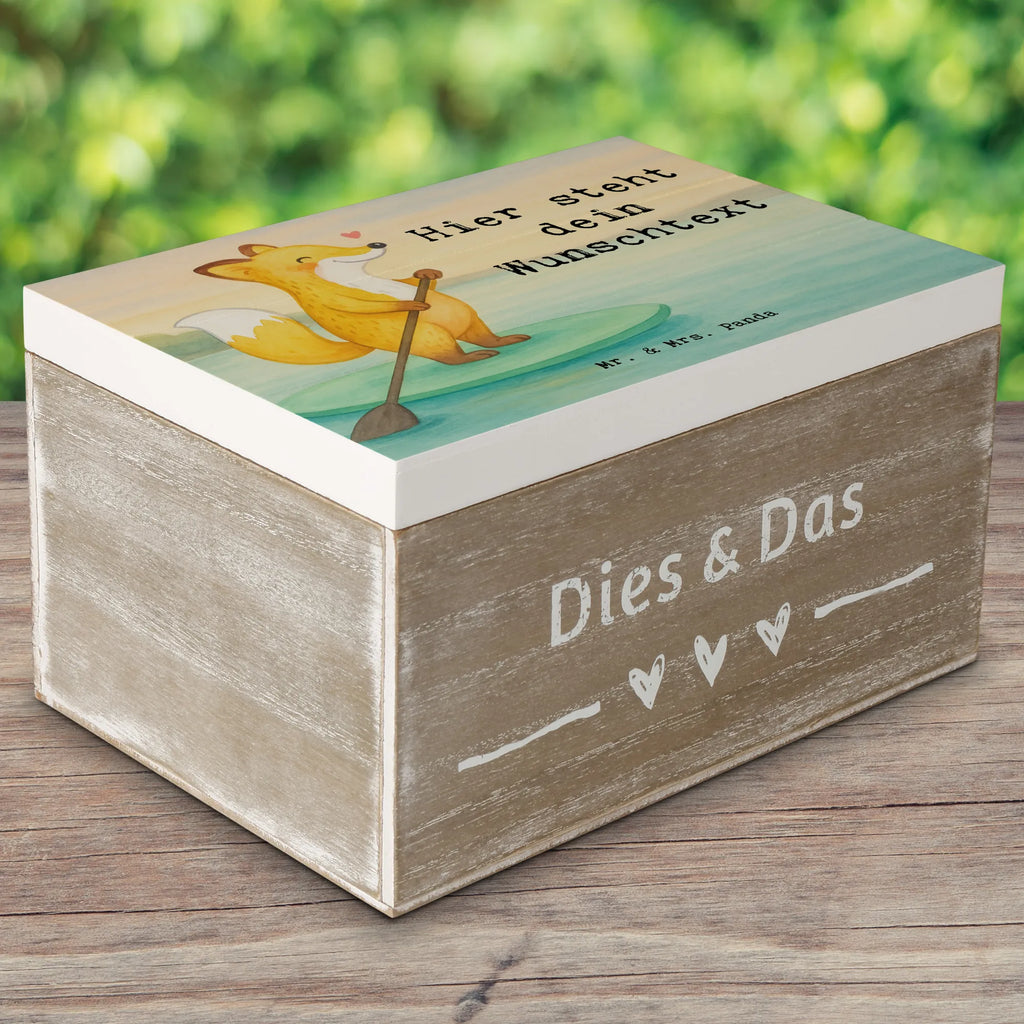 Personalizowane drewniane pudełko lis Wiosłowanie na stojąco Design Prezent, Sport, Dyscyplina sportowa, Hobby, Darować, Dziękuję, Dzięki, Wyróżnienie, Wygrana, Sportowiec