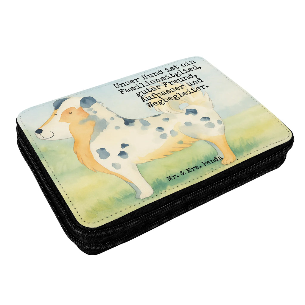 Piórnik Pies Owczarek australijski Design Pies, motyw psa, zwierzę domowe, rasa psa, miłośnik zwierząt, właściciel psa, powiedzenia