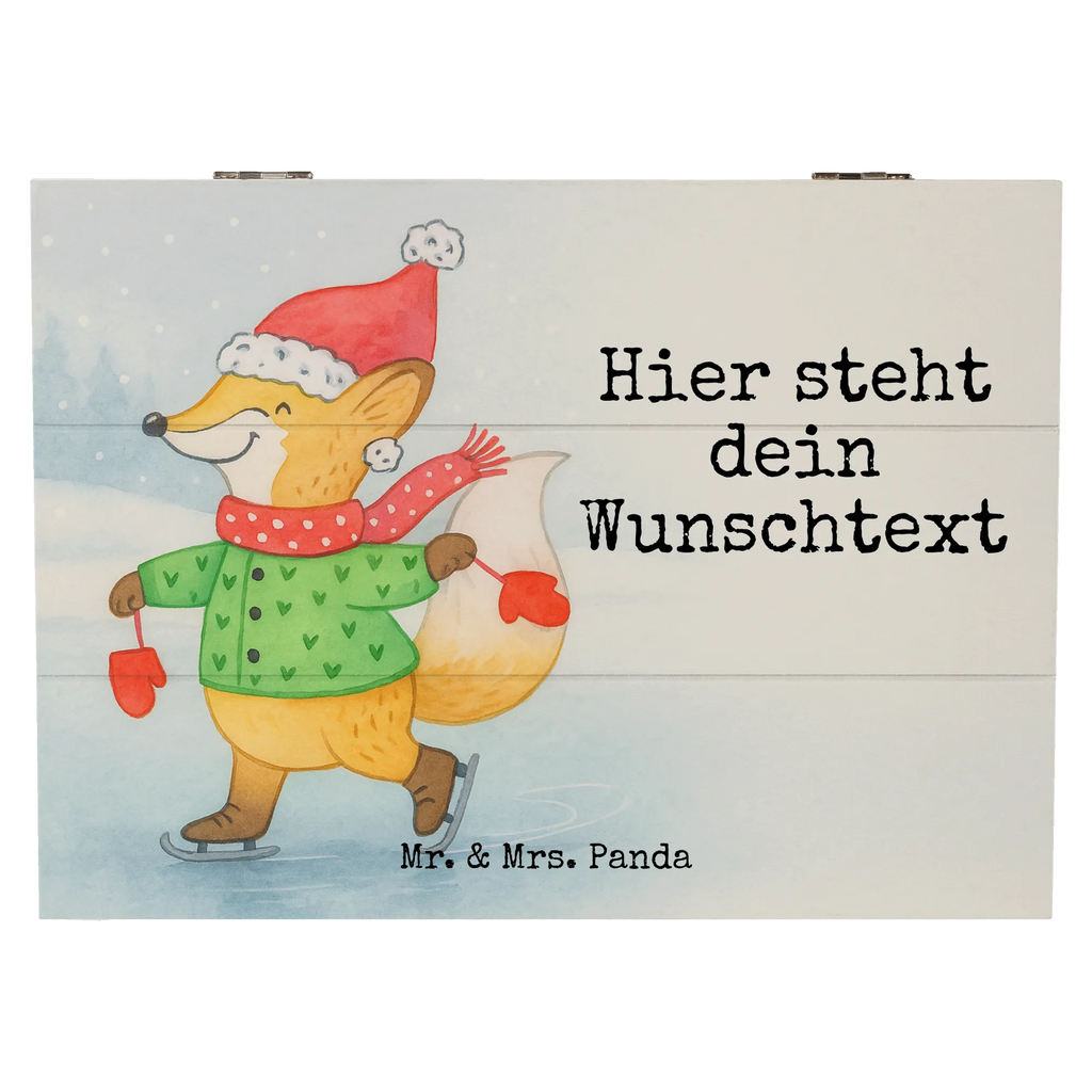 Personalisierte Holzkiste Fuchs  Schlittschuhe Design Schatulle mit Namen, Holzkiste mit Namen, Truhe mit Namen, Kiste mit Namen, Erinnerungsbox mit Namen, Erinnerungsbox Personalisiert, Truhe Personalisiert, Dekokiste Personalisiert, Holzkiste Personalisiert, Schatulle Personalisiert, GEschenkdose personalisiert, Aufbewahrungsbox Personalisiert, Erinnerungskiste Personalisiert, Erinnerungskiste, Schatzkiste mit Namen, Kiste Personalisiert, Schatzkiste Personalisiert, mit Namen, Aufbewahrungsbox mit Namen, Dekokiste mit Namen, Geschenkbox personalisiert, Winter, Weihnachten, Weihnachtsdeko, Nikolaus, Advent, Heiligabend, Wintermotiv, Weihnachtstage, Weihnachtsbaum, Tannenbaum, Weihnachtsmann, Weihnachtszeit