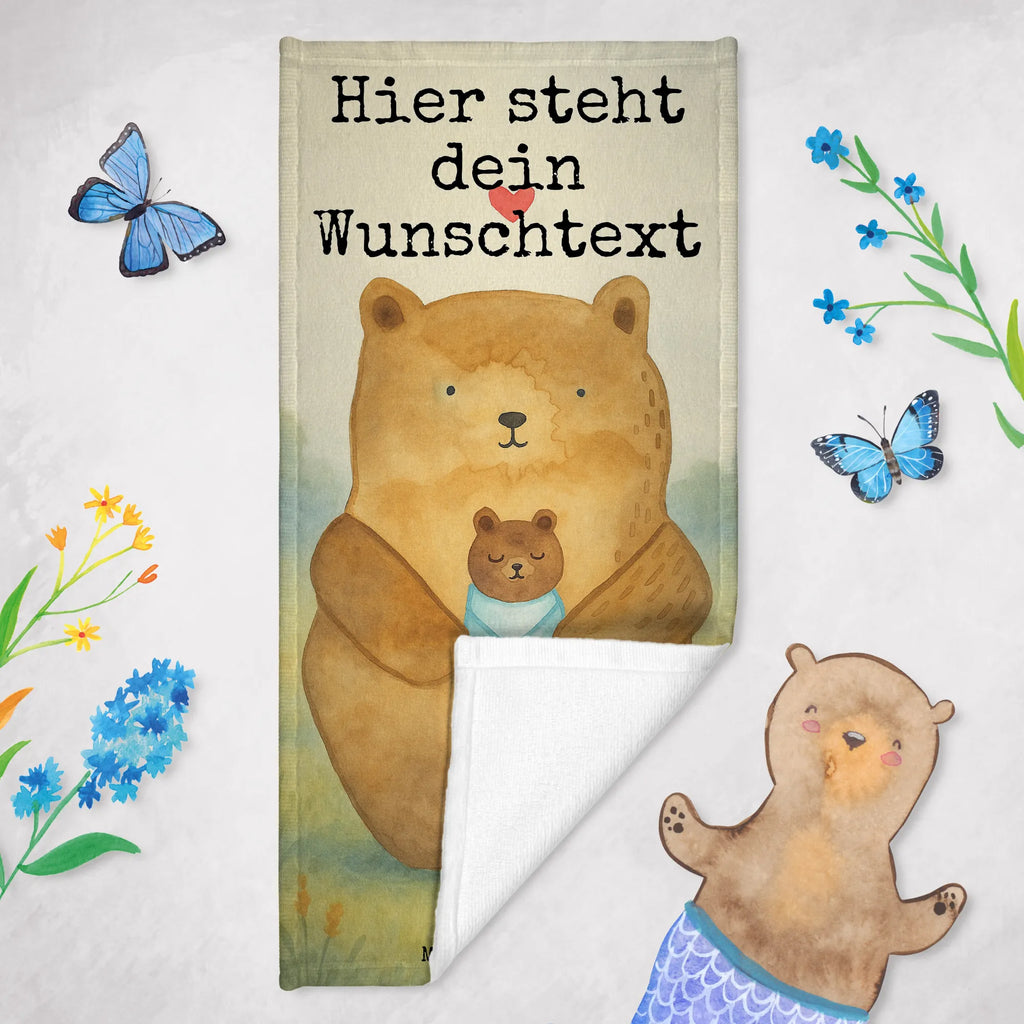 Personalisiertes Badehandtuch Bär Baby Design Duschtuch mit Namen, Badetuch mit Namen, Personalisiertes Badetuch, Saunatuch mit Namen, Personalisiertes Handtuch, Strandtuch mit Namen, Kinder Handtuch mit Namen, Bär, Teddy, Teddybär, Mutter, Enkelin, Täufling, Eltern, Baby, Nichte, Geburtstag, Neffe, Glückwunsch, Taufe, Geburt, Enkel