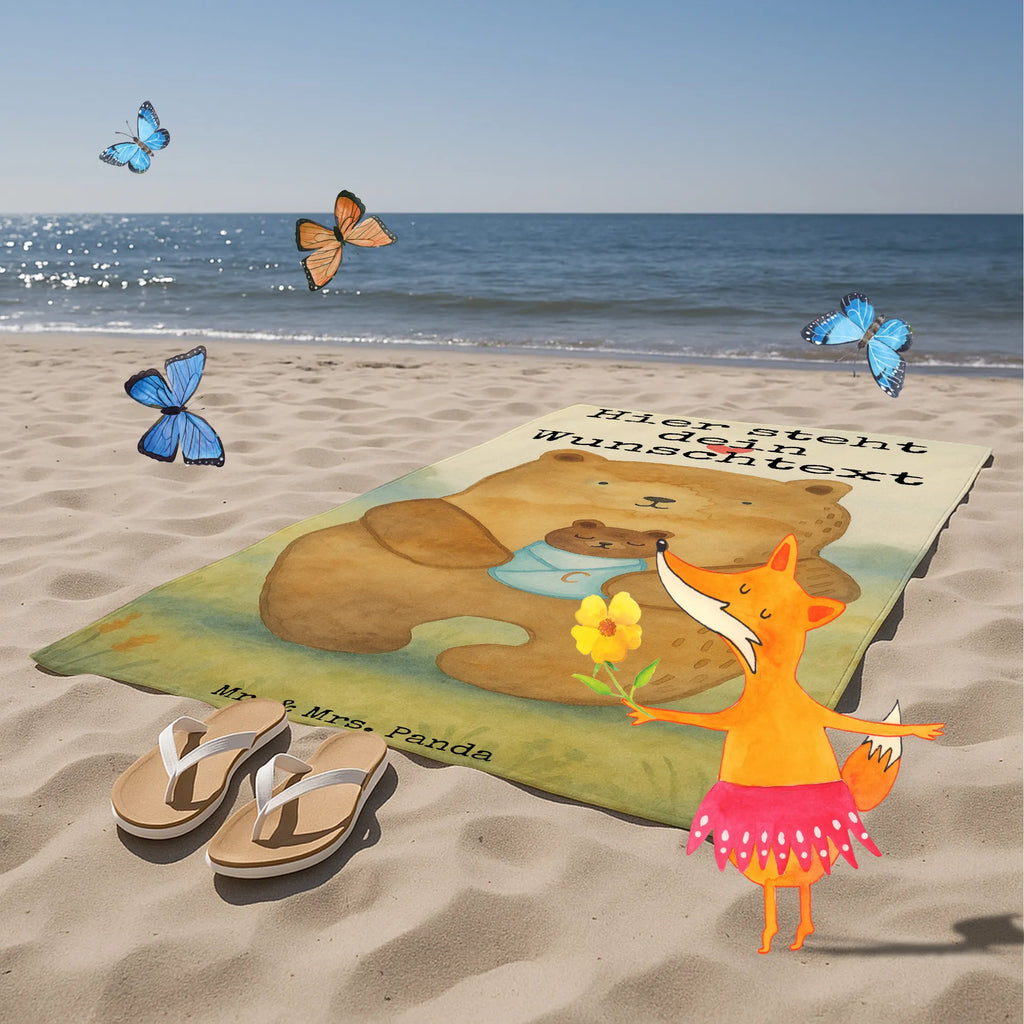 Personalisiertes Badehandtuch Bär Baby Design Duschtuch mit Namen, Badetuch mit Namen, Personalisiertes Badetuch, Saunatuch mit Namen, Personalisiertes Handtuch, Strandtuch mit Namen, Kinder Handtuch mit Namen, Bär, Teddy, Teddybär, Mutter, Enkelin, Täufling, Eltern, Baby, Nichte, Geburtstag, Neffe, Glückwunsch, Taufe, Geburt, Enkel