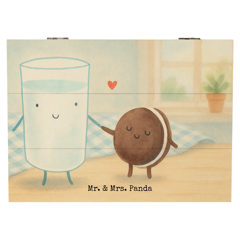 Holzkiste Milch Keks Design Holzkiste, Schatulle, Erinnerungsbox, Geschenkdose, Kiste, Schatzkiste, Dekokiste, Geschenkbox, Aufbewahrungsbox, Truhe, Erinnerungskiste, XXL, Tiermotive, Gute Laune, lustige Sprüche, Tiere, Milk, Kekse, Cookie, romantisch, Motiv süß, perfektes Paar, Keks, Milch, Einladung Frühstück, Kaffee