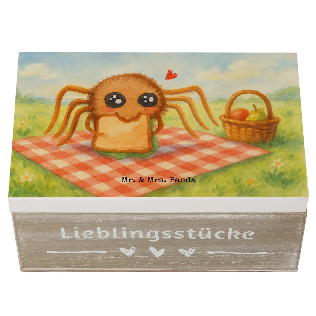 Holzkiste Spinne Agathe Sandwich Design Dekokiste, Schatzkiste, Aufbewahrungsbox, Schatulle, Erinnerungskiste, Geschenkdose, Holzkiste, XXL, Geschenkbox, Kiste, Erinnerungsbox, Truhe, Spinne Agathe, Spinne, Agathe, Videos, Merchandise, Mut, Lebensfreude, Alles wird gut, Hunger, Glück, Verfressen, Hungrig