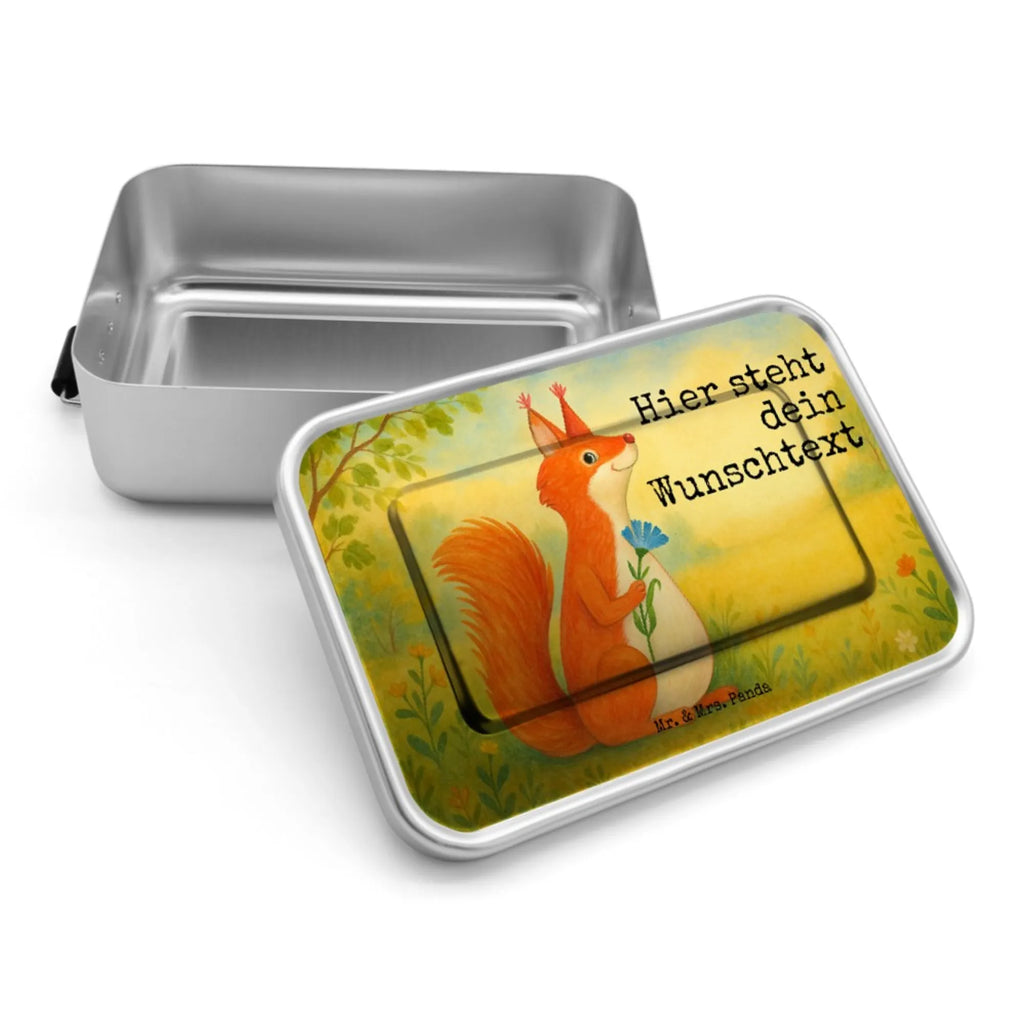 Personalisierte Metall Brotdose Eichhörnchen Blume Design Brotdose, Brotbox, Brotdose mit Namen, Geschenk mit Namen, Brotbox mit Namen, Schule, Kindergarten, Uni, Tiermotive, Gute Laune, lustige Sprüche, Tiere, Eichhörnchen, Eichhorn, Spruch positiv, Lachen, Spaß, Motivation Sprüche, Motivation Bilder, glücklich Spruch, Spruch Deko