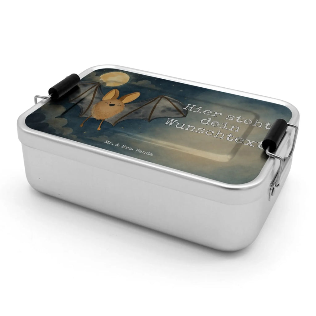 Personalisierte Metall Brotdose Fledermaus Flügel Design Kindergarten, Brotdose, Brotdose mit Namen, Geschenk mit Namen, Brotbox, Schule, Brotbox mit Namen, Uni, Tiermotive, Gute Laune, lustige Sprüche, Tiere