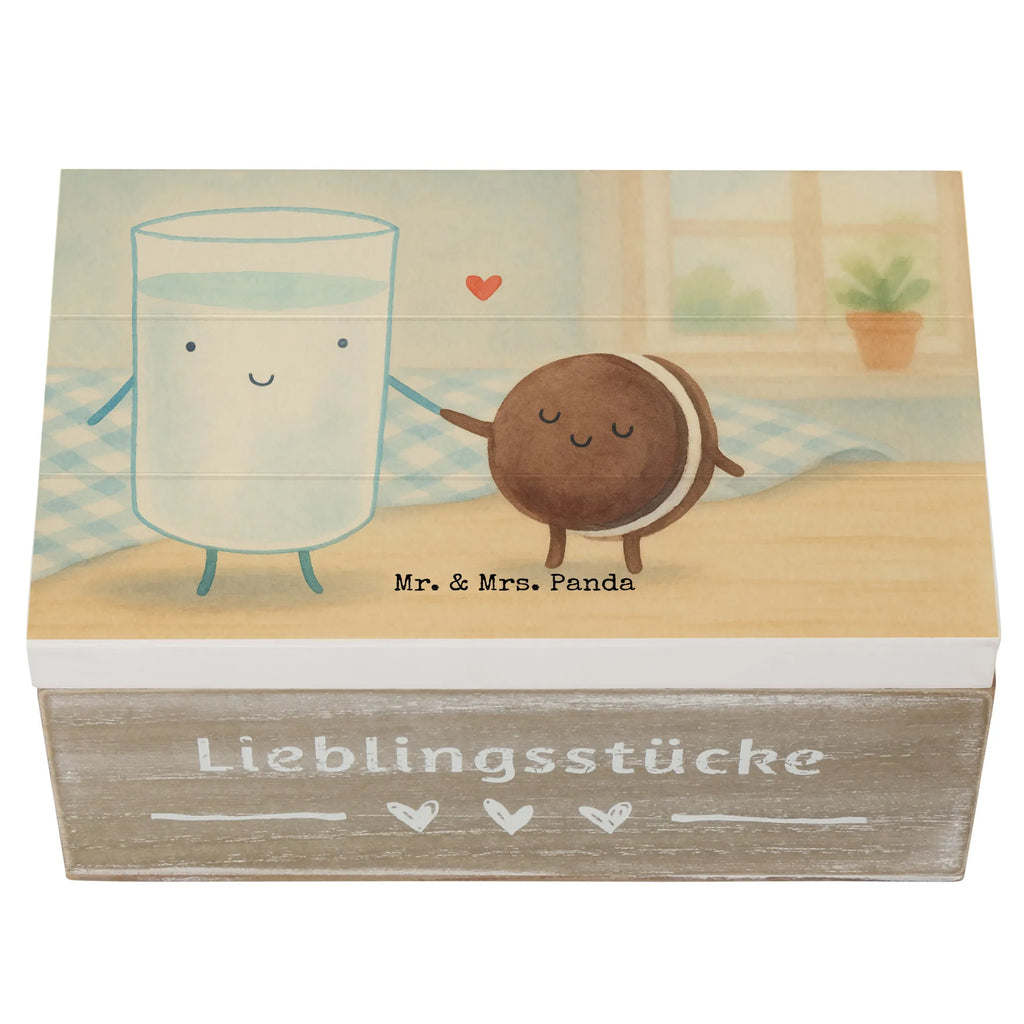 Holzkiste Milch Keks Design Holzkiste, Schatulle, Erinnerungsbox, Geschenkdose, Kiste, Schatzkiste, Dekokiste, Geschenkbox, Aufbewahrungsbox, Truhe, Erinnerungskiste, XXL, Tiermotive, Gute Laune, lustige Sprüche, Tiere, Milk, Kekse, Cookie, romantisch, Motiv süß, perfektes Paar, Keks, Milch, Einladung Frühstück, Kaffee