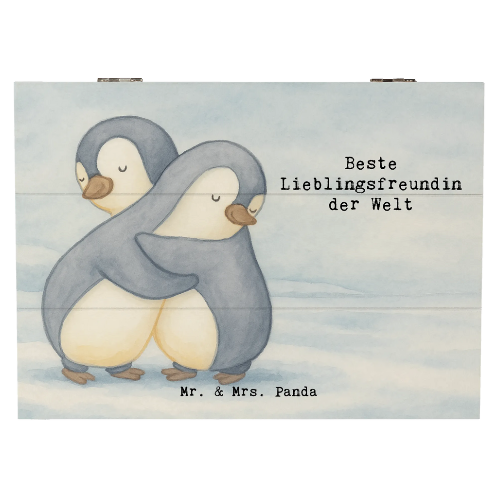 Holzkiste Pinguin Beste Lieblingsfreundin der Welt Design Holzkiste, XXL, Erinnerungskiste, Aufbewahrungsbox, Schatzkiste, Erinnerungsbox, Geschenkdose, Geschenkbox, Truhe, Schatulle, Kiste, Dekokiste, für, Dankeschön, Geschenk, Schenken, Geburtstag, Geburtstagsgeschenk, Geschenkidee, Danke, Bedanken, Mitbringsel, Freude machen, Geschenktipp, Lieblingsfreundin, Liebling, Bae, Liebe, Partnerin, Partner, Love, Herz, Lieblingsmensch, Lieblings Mensch, Freundin, beste Freundin