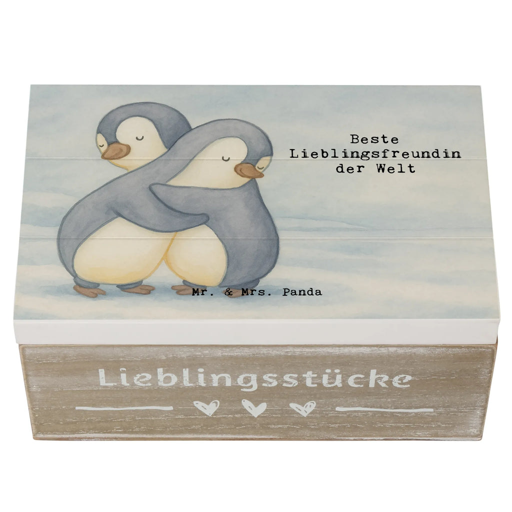 Holzkiste Pinguin Beste Lieblingsfreundin der Welt Design Holzkiste, XXL, Erinnerungskiste, Aufbewahrungsbox, Schatzkiste, Erinnerungsbox, Geschenkdose, Geschenkbox, Truhe, Schatulle, Kiste, Dekokiste, für, Dankeschön, Geschenk, Schenken, Geburtstag, Geburtstagsgeschenk, Geschenkidee, Danke, Bedanken, Mitbringsel, Freude machen, Geschenktipp, Lieblingsfreundin, Liebling, Bae, Liebe, Partnerin, Partner, Love, Herz, Lieblingsmensch, Lieblings Mensch, Freundin, beste Freundin