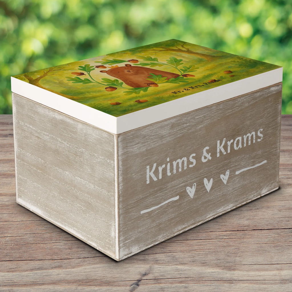 Holzkiste Bär König Design Truhe, Aufbewahrungsbox, Geschenkbox, Schatzkiste, Kiste, Schatulle, XXL, Geschenkdose, Dekokiste, Holzkiste, Erinnerungsbox, Erinnerungskiste, Bär, Teddy, Teddybär, bester Vater, Daddy, Papi, Papa Bär, bester Papa, weltbester Papa, Dad, Papa, Vatertag, Vater
