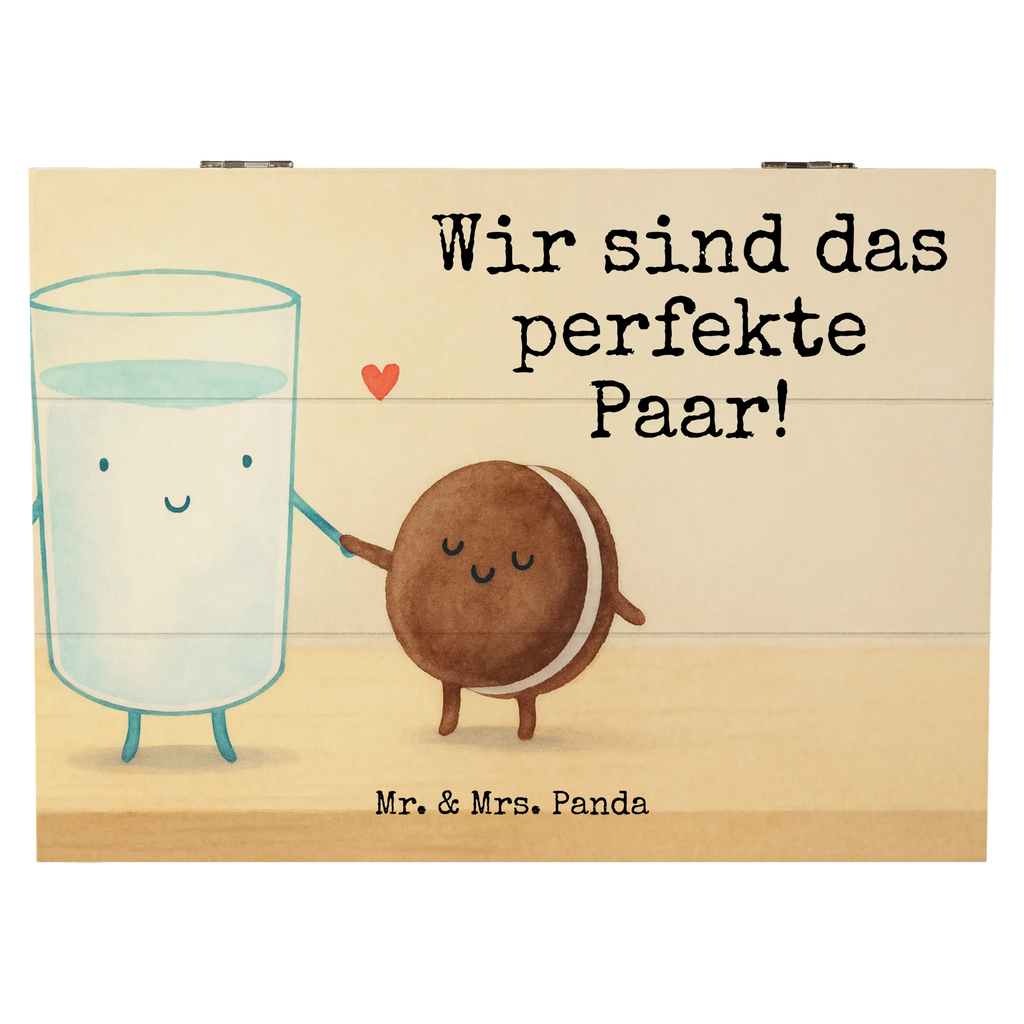 Holzkiste Milch Keks Design Holzkiste, Schatulle, Erinnerungsbox, Geschenkdose, Kiste, Schatzkiste, Dekokiste, Geschenkbox, Aufbewahrungsbox, Truhe, Erinnerungskiste, XXL, Tiermotive, Gute Laune, lustige Sprüche, Tiere, Milk, Kekse, Cookie, romantisch, Motiv süß, perfektes Paar, Keks, Milch, Einladung Frühstück, Kaffee