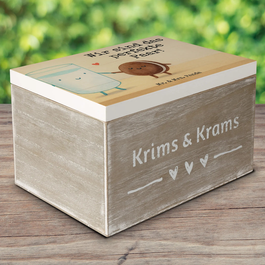 Holzkiste Milch Keks Design Holzkiste, Schatulle, Erinnerungsbox, Geschenkdose, Kiste, Schatzkiste, Dekokiste, Geschenkbox, Aufbewahrungsbox, Truhe, Erinnerungskiste, XXL, Tiermotive, Gute Laune, lustige Sprüche, Tiere, Milk, Kekse, Cookie, romantisch, Motiv süß, perfektes Paar, Keks, Milch, Einladung Frühstück, Kaffee