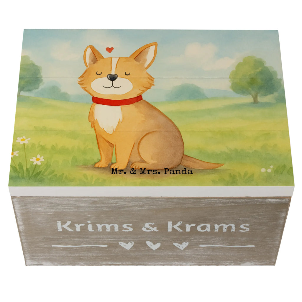 Holzkiste Hund Glück Design Holzkiste, Aufbewahrungsbox, Erinnerungskiste, Geschenkdose, Dekokiste, Erinnerungsbox, XXL, Geschenkbox, Truhe, Kiste, Schatzkiste, Schatulle, Hund, Hundemotiv, Haustier, Hunderasse, Tierliebhaber, Hundebesitzer, Sprüche, Liebe, Spruch, Hundemama, Corgie, Hundeliebe