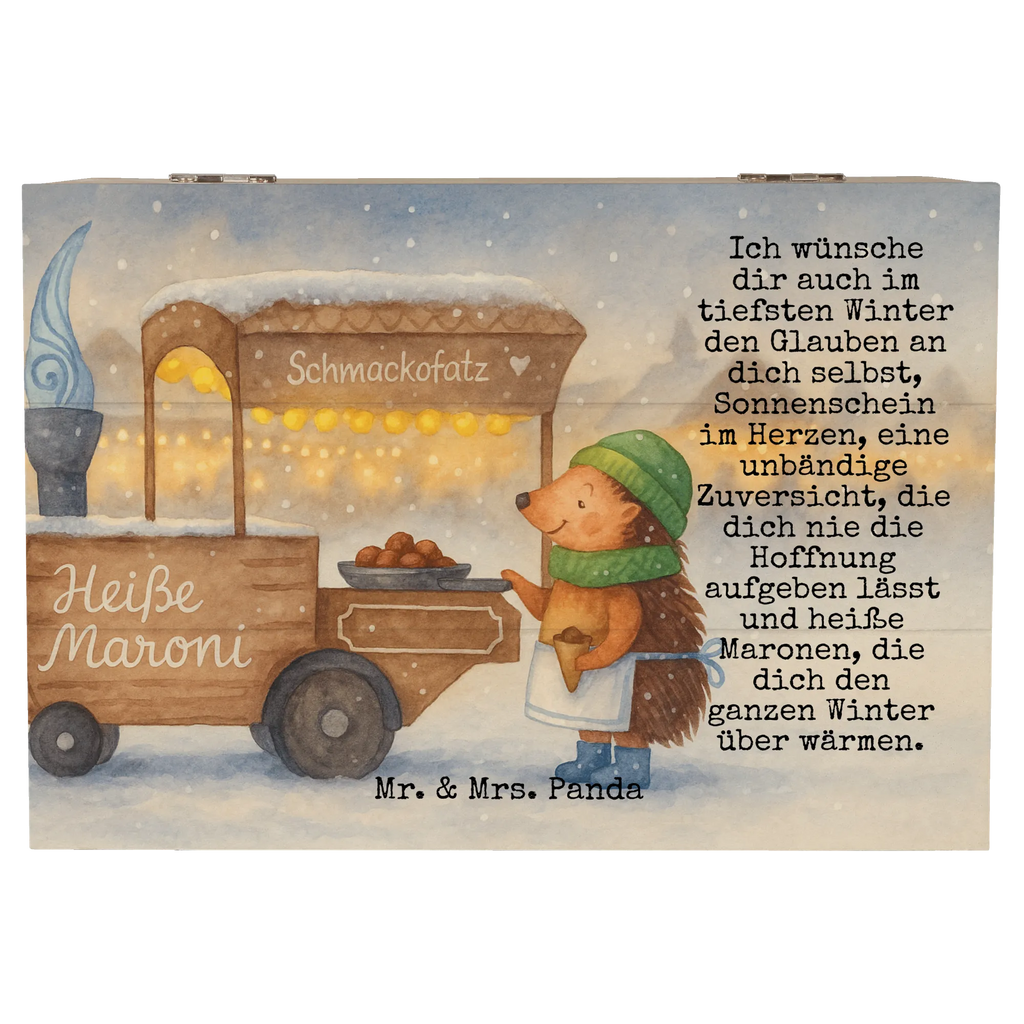 Holzkiste Igel Maronen Design Kiste, Holzkiste, Erinnerungsbox, Geschenkdose, Schatulle, Truhe, Aufbewahrungsbox, Geschenkbox, Schatzkiste, Erinnerungskiste, Dekokiste, XXL, Winter, Weihnachten, Weihnachtsdeko, Nikolaus, Advent, Heiligabend, Wintermotiv, Maronen, Duft, Kastanien, Weihnachtsmarkt