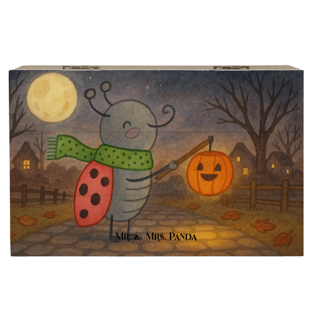Holzkiste Smörle Laterne Design Schatulle, Erinnerungskiste, Schatzkiste, Truhe, XXL, Holzkiste, Erinnerungsbox, Kiste, Geschenkbox, Dekokiste, Geschenkdose, Aufbewahrungsbox, Halloween, Deko, Martinssingen, Dekoration, Geschenke, Schenken, Laterne, Herbst, Marienkäfer