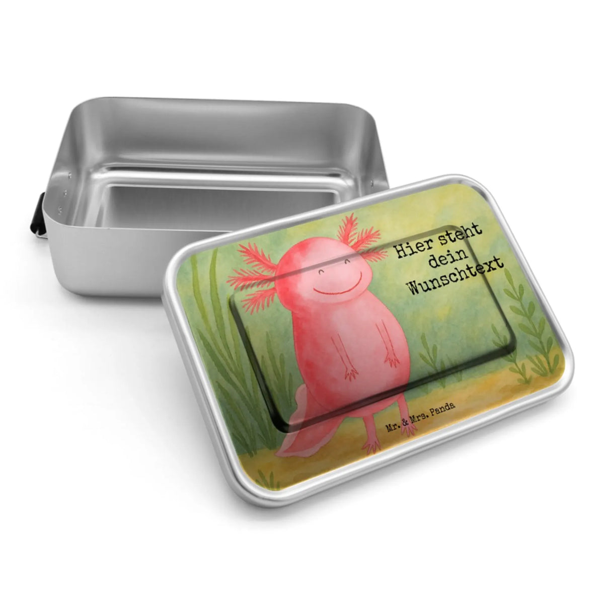 Personalisierte Metall Brotdose Axolotl Glücklich Design Brotbox personalisiert, Alu Brotdose personalisiert, Geschenk mit Namen, Personalisierte Frühstücksdose, Personalisierte Jausenbox, Brotdose Metall personalisiert, Snackbox personalisiert, Lunchbox personalisiert, Vesperdose personalisiert, Brotbox mit Namen, Vesperbox mit Namen, Bento Box personalisiert, Vesperbox personalisiert, Individuelle Brotdose, Personalisierte Vesperdose, Personalisierte Vesperbox, Personalisierte Snackbox, Personalisierte Lunchbox, Vesperdose mit Namen, Personalisierte Brotbox, Personalisierte Brotdose, Brotdose mit Namen, Axolotl, Molch, Gute Laune, Schwanzlurch, Lurche, Lurch, Axolot, Motivation