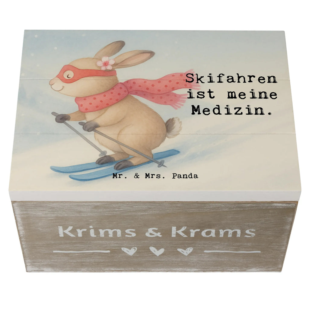 Holzkiste Hase Skifahren Design Aufbewahrungsbox, Truhe, Geschenkbox, Erinnerungskiste, Holzkiste, Geschenkdose, Kiste, Erinnerungsbox, Schatzkiste, Dekokiste, Schatulle, XXL, Geschenk, Sport, Sportart, Hobby, Schenken, Danke, Dankeschön, Auszeichnung, Gewinn, Sportler, Skiwettbewerb, Ski fahren, Skirennen, Skifahren, Skisport