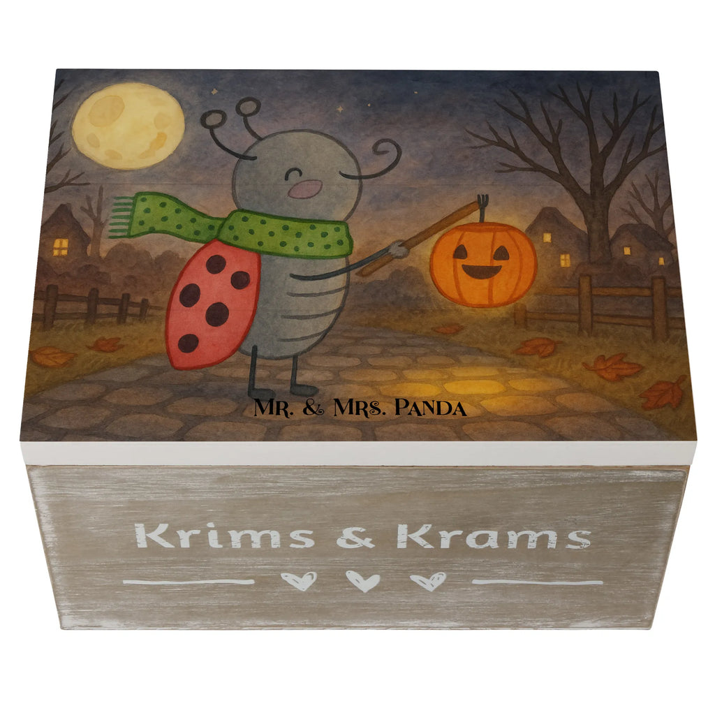 Holzkiste Smörle Laterne Design Schatulle, Erinnerungskiste, Schatzkiste, Truhe, XXL, Holzkiste, Erinnerungsbox, Kiste, Geschenkbox, Dekokiste, Geschenkdose, Aufbewahrungsbox, Halloween, Deko, Martinssingen, Dekoration, Geschenke, Schenken, Laterne, Herbst, Marienkäfer