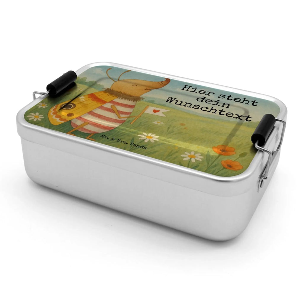 Spersonalizowany metalowy pojemnik na lunch ćma mała flaga Design Brotdose, Brotbox mit Namen, Schule, Brotdose mit Namen, Uni, Brotbox, Kindergarten, Geschenk mit Namen, Tiermotive, Gute Laune, lustige Sprüche, Tiere, Nachtfalter, süß, niedlich, Spruch lustig, Was kostet die Welt, Käfer, Küche Deko, Spruch witzig