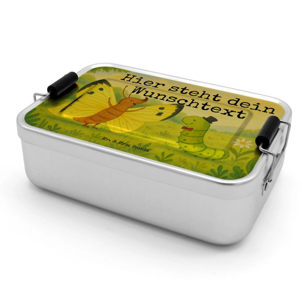 Personalized Metal Lunch Box Caterpillar butterfly Design Brotdose mit Namen, Brotdose, Kindergarten, Uni, Schule, Brotbox mit Namen, Brotbox, Geschenk mit Namen, Tiermotive, Gute Laune, lustige Sprüche, Tiere, Aufwachsen, Entwicklung, Erwachsen werden, Raupe, Zitronenfalter, Hut, Schönheit, Hütchen, Schmetterling, Kokon