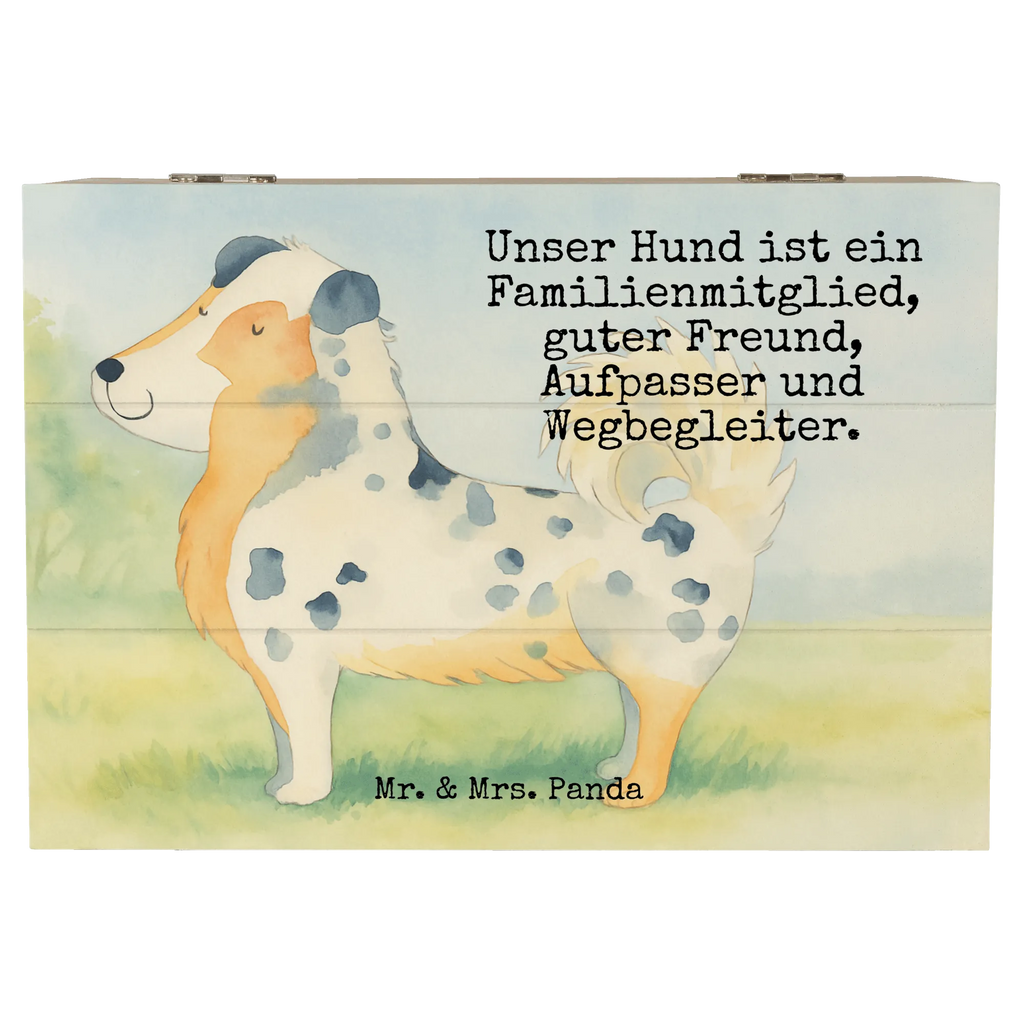 Holzkiste Hund Australien Shepherd Design Kiste, Schatzkiste, Geschenkbox, Truhe, Aufbewahrungsbox, XXL, Holzkiste, Geschenkdose, Dekokiste, Erinnerungskiste, Schatulle, Erinnerungsbox, Hund, Hundemotiv, Haustier, Hunderasse, Tierliebhaber, Hundebesitzer, Sprüche, Australien Shepherd, Spruch, Familienhund, Shepherd, Hundeliebe