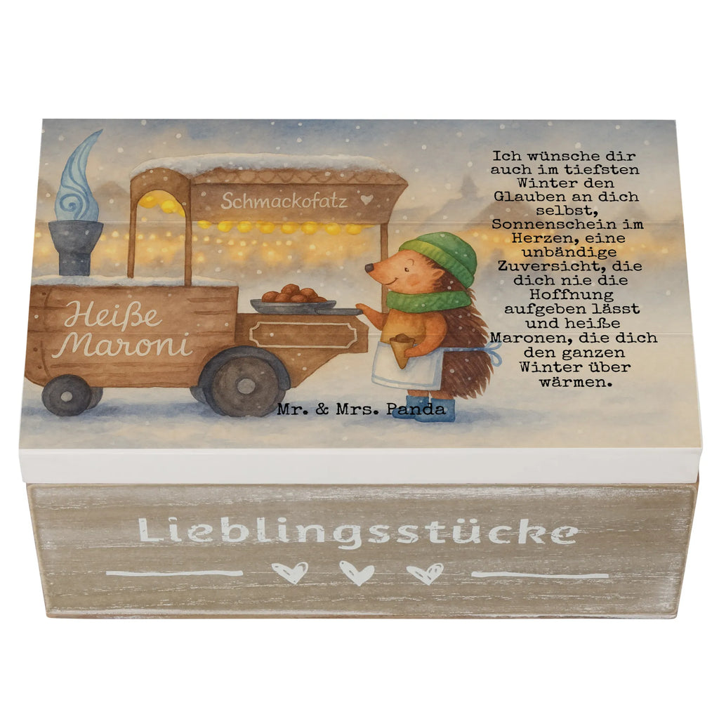 Holzkiste Igel Maronen Design Kiste, Holzkiste, Erinnerungsbox, Geschenkdose, Schatulle, Truhe, Aufbewahrungsbox, Geschenkbox, Schatzkiste, Erinnerungskiste, Dekokiste, XXL, Winter, Weihnachten, Weihnachtsdeko, Nikolaus, Advent, Heiligabend, Wintermotiv, Maronen, Duft, Kastanien, Weihnachtsmarkt