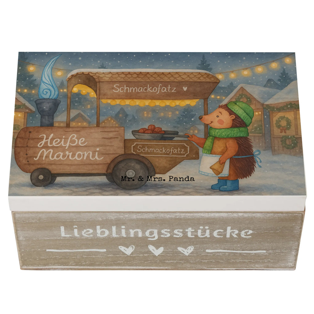Holzkiste Igel Maronen Design Kiste, Holzkiste, Erinnerungsbox, Geschenkdose, Schatulle, Truhe, Aufbewahrungsbox, Geschenkbox, Schatzkiste, Erinnerungskiste, Dekokiste, XXL, Winter, Weihnachten, Weihnachtsdeko, Nikolaus, Advent, Heiligabend, Wintermotiv, Maronen, Duft, Kastanien, Weihnachtsmarkt