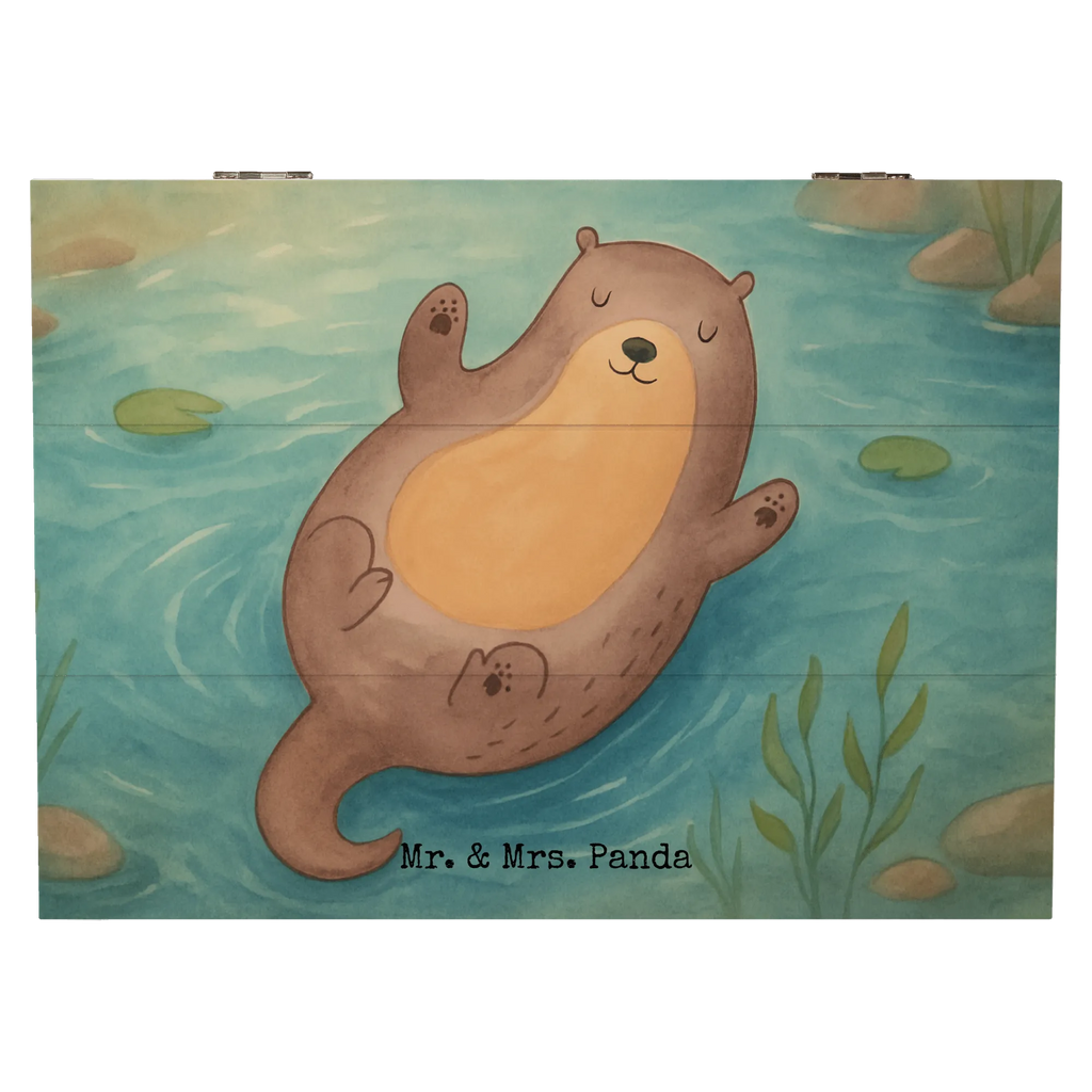Holzkiste Otter Umarmen Design Schatzkiste, Holzkiste, XXL, Erinnerungskiste, Aufbewahrungsbox, Truhe, Erinnerungsbox, Geschenkbox, Schatulle, Dekokiste, Geschenkdose, Kiste, Otter, Fischotter, Seeotter, Otter Seeotter See Otter