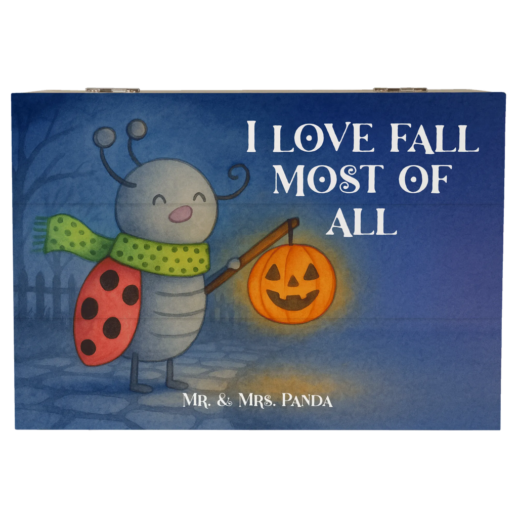 Holzkiste Smörle Laterne Design Schatulle, Erinnerungskiste, Schatzkiste, Truhe, XXL, Holzkiste, Erinnerungsbox, Kiste, Geschenkbox, Dekokiste, Geschenkdose, Aufbewahrungsbox, Halloween, Deko, Martinssingen, Dekoration, Geschenke, Schenken, Laterne, Herbst, Marienkäfer