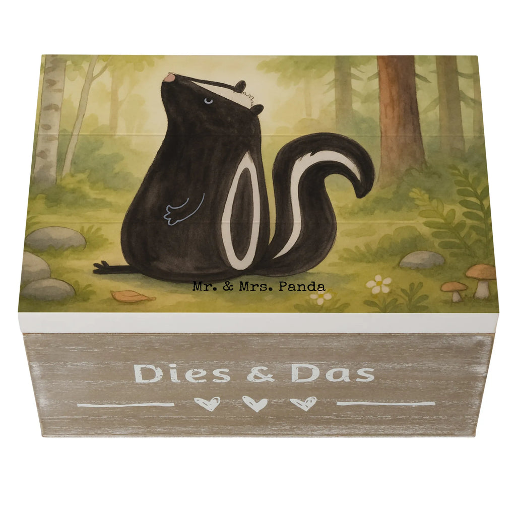 Holzkiste Stinktier Sitzen Design Holzkiste, Erinnerungsbox, Dekokiste, Schatulle, Erinnerungskiste, Kiste, XXL, Aufbewahrungsbox, Geschenkdose, Truhe, Schatzkiste, Geschenkbox, Stinktier, Skunk, Stinki, Raubtier, Spruch, Stinker, Büro, Recht, Wildtier, Besserwisser