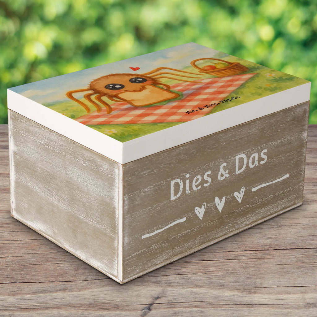 Holzkiste Spinne Agathe Sandwich Design Dekokiste, Schatzkiste, Aufbewahrungsbox, Schatulle, Erinnerungskiste, Geschenkdose, Holzkiste, XXL, Geschenkbox, Kiste, Erinnerungsbox, Truhe, Spinne Agathe, Spinne, Agathe, Videos, Merchandise, Mut, Lebensfreude, Alles wird gut, Hunger, Glück, Verfressen, Hungrig