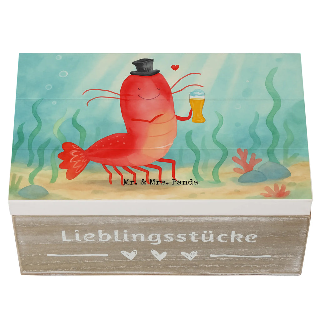 Holzkiste Hummer Weizen Design Dekokiste, Kiste, Geschenkbox, XXL, Truhe, Schatzkiste, Holzkiste, Schatulle, Erinnerungskiste, Geschenkdose, Erinnerungsbox, Aufbewahrungsbox, Meerestiere, Meer, Urlaub, Männerhaushalt, Junggeselle, Bierliebhaber, Bier, Garnelen, Garnele, Kochen, Wirtschaft, Kneipe, Junggesellin, Gasthaus