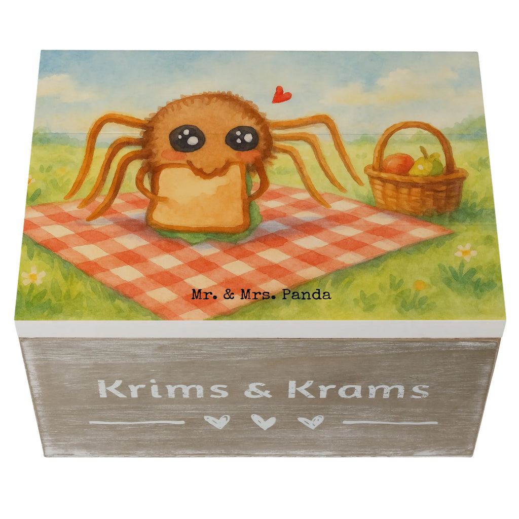 Holzkiste Spinne Agathe Sandwich Design Dekokiste, Schatzkiste, Aufbewahrungsbox, Schatulle, Erinnerungskiste, Geschenkdose, Holzkiste, XXL, Geschenkbox, Kiste, Erinnerungsbox, Truhe, Spinne Agathe, Spinne, Agathe, Videos, Merchandise, Mut, Lebensfreude, Alles wird gut, Hunger, Glück, Verfressen, Hungrig