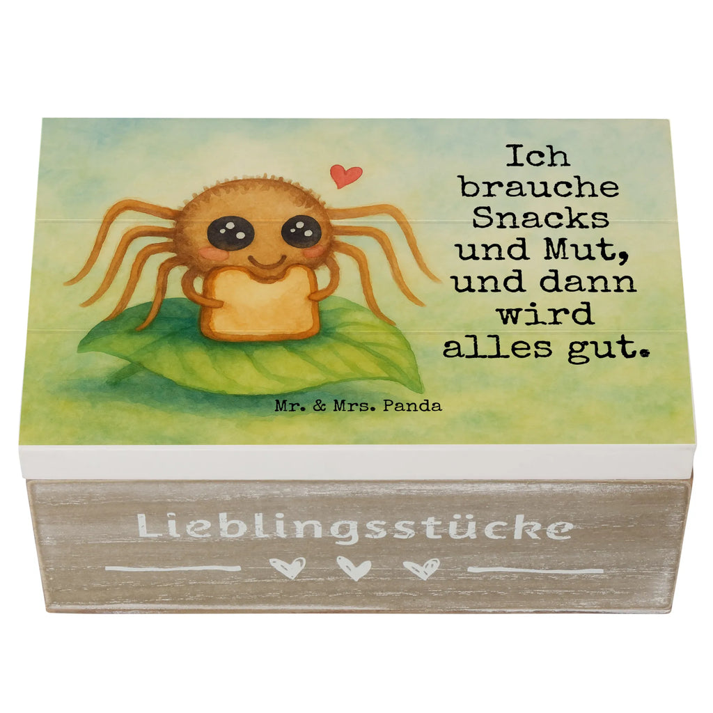 Holzkiste Spinne Agathe Sandwich Design Dekokiste, Schatzkiste, Aufbewahrungsbox, Schatulle, Erinnerungskiste, Geschenkdose, Holzkiste, XXL, Geschenkbox, Kiste, Erinnerungsbox, Truhe, Spinne Agathe, Spinne, Agathe, Videos, Merchandise, Mut, Lebensfreude, Alles wird gut, Hunger, Glück, Verfressen, Hungrig