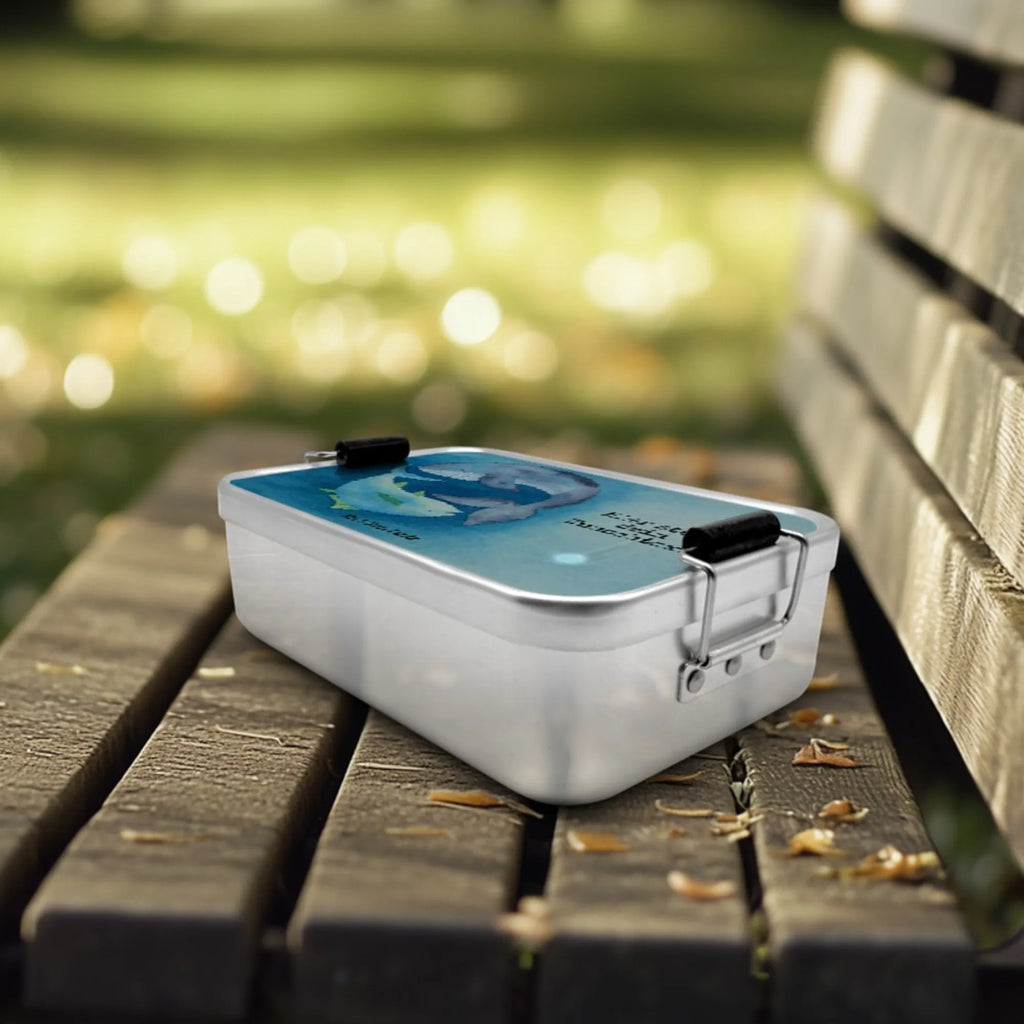 Personalized Metal Lunch Box whale tuna Design Brotbox mit Namen, Brotdose mit Namen, Uni, Geschenk mit Namen, Kindergarten, Brotdose, Schule, Brotbox, Tiermotive, Gute Laune, lustige Sprüche, Tiere, Flachwitz Geschenk, Spruch des Tages, Wortwitz lustig, Witz, Spruch lustig, Wal, Wahl, Flachwitz, Tunfisch