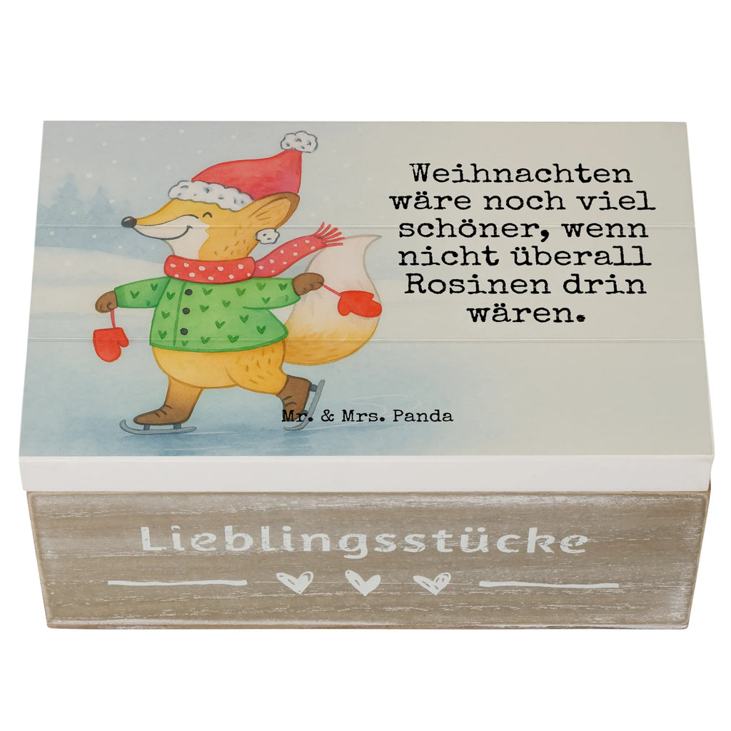 Holzkiste Fuchs  Schlittschuhe Design Geschenkbox, Truhe, Aufbewahrungsbox, Geschenkdose, Schatzkiste, Kiste, Dekokiste, Erinnerungskiste, Holzkiste, Erinnerungsbox, Schatulle, XXL, Winter, Weihnachten, Weihnachtsdeko, Nikolaus, Advent, Heiligabend, Wintermotiv, Tannenbaum, Weihnachtsbaum, Weihnachtszeit, Weihnachtstage, Weihnachtsmann