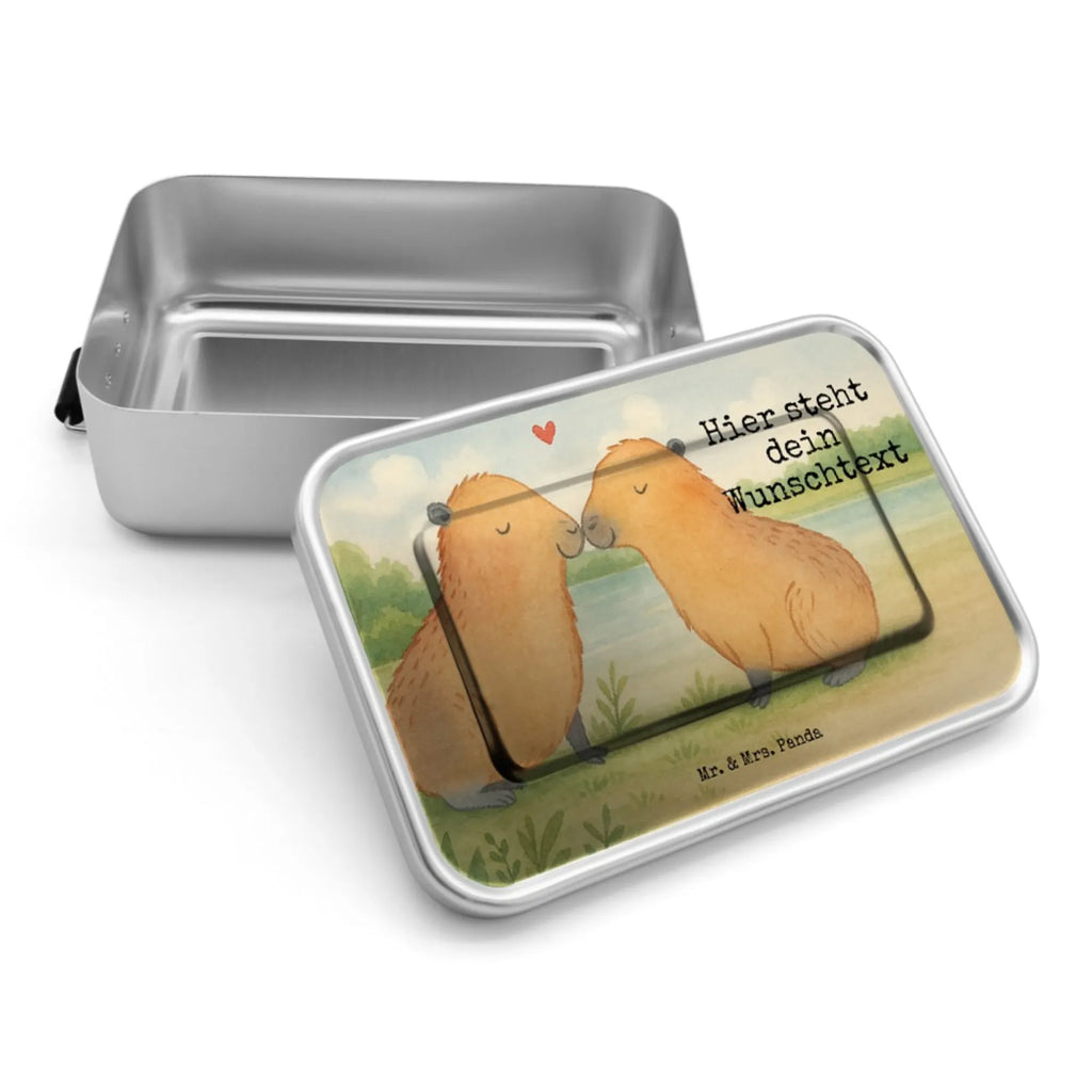 Personalisierte Metall Brotdose Capybara Liebe Design Schule, Brotdose mit Namen, Brotbox mit Namen, Brotbox, Geschenk mit Namen, Brotdose, Kindergarten, Uni, Tiermotive, Gute Laune, lustige Sprüche, Tiere, Tierliebe, verliebt, Jahrestag, Paar, Kuschel Capybaras, Du bist meins, Beziehung, Ich bin deins, Liebesspruch, Capybara, Geschenkidee, Liebesbeweis, Valentinstag, Handgezeichnet, Verschmolzen, Romantisches Geschenk, Partnertiere, Liebe, Herzlich, Ehejubiläum