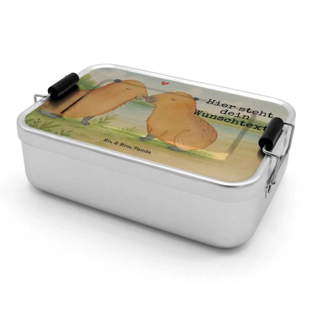 Personalisierte Metall Brotdose Capybara Liebe Design Schule, Brotdose mit Namen, Brotbox mit Namen, Brotbox, Geschenk mit Namen, Brotdose, Kindergarten, Uni, Tiermotive, Gute Laune, lustige Sprüche, Tiere, Tierliebe, verliebt, Jahrestag, Paar, Kuschel Capybaras, Du bist meins, Beziehung, Ich bin deins, Liebesspruch, Capybara, Geschenkidee, Liebesbeweis, Valentinstag, Handgezeichnet, Verschmolzen, Romantisches Geschenk, Partnertiere, Liebe, Herzlich, Ehejubiläum
