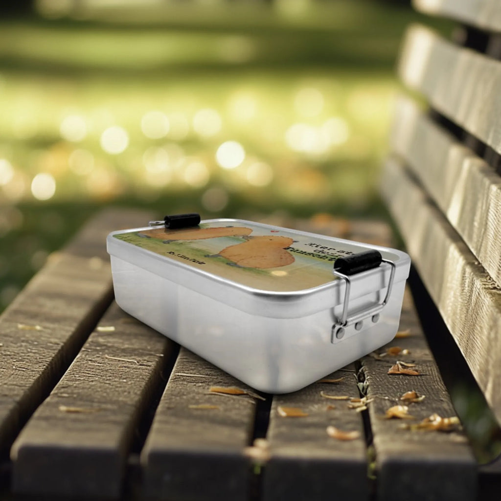 Personalisierte Metall Brotdose Capybara Liebe Design Schule, Brotdose mit Namen, Brotbox mit Namen, Brotbox, Geschenk mit Namen, Brotdose, Kindergarten, Uni, Tiermotive, Gute Laune, lustige Sprüche, Tiere, Tierliebe, verliebt, Jahrestag, Paar, Kuschel Capybaras, Du bist meins, Beziehung, Ich bin deins, Liebesspruch, Capybara, Geschenkidee, Liebesbeweis, Valentinstag, Handgezeichnet, Verschmolzen, Romantisches Geschenk, Partnertiere, Liebe, Herzlich, Ehejubiläum
