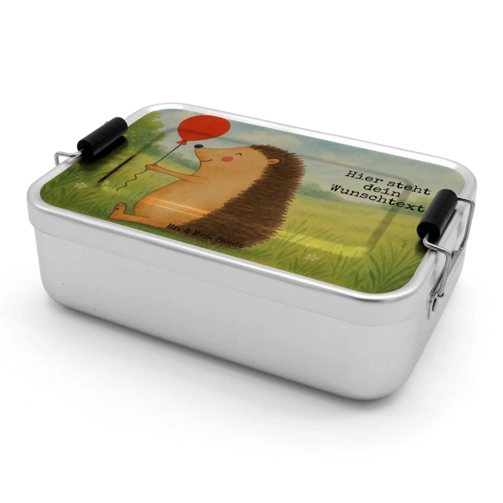 Personalized Metal Lunch Box Hedgehog balloon Design Brotbox, Uni, Schule, Brotdose, Brotbox mit Namen, Brotdose mit Namen, Kindergarten, Geschenk mit Namen, Tiermotive, Gute Laune, lustige Sprüche, Tiere, Happy Birthday, Geburtstagskind, Igel, Glückwunsch, Geburtstag, Ballon, Herzlichen Glückwunsch