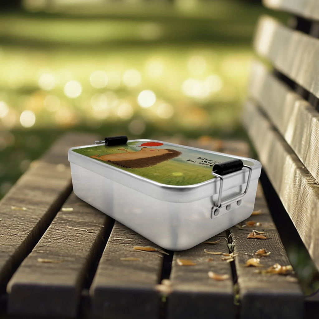 Personalized Metal Lunch Box Hedgehog balloon Design Brotbox, Uni, Schule, Brotdose, Brotbox mit Namen, Brotdose mit Namen, Kindergarten, Geschenk mit Namen, Tiermotive, Gute Laune, lustige Sprüche, Tiere, Happy Birthday, Geburtstagskind, Igel, Glückwunsch, Geburtstag, Ballon, Herzlichen Glückwunsch
