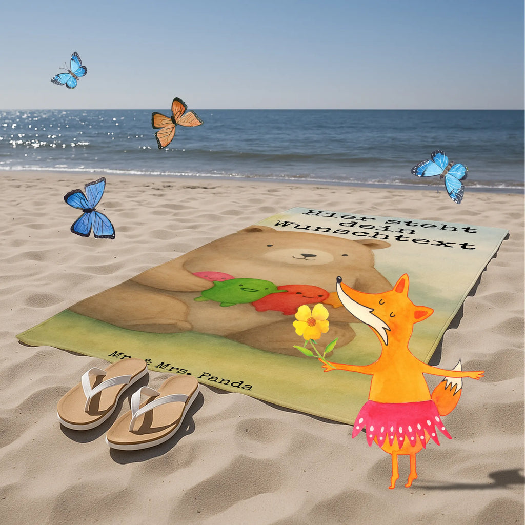 Personalisiertes Badehandtuch Bär Gefühl Design Duschtuch mit Namen, Personalisiertes Handtuch, Kinder Handtuch mit Namen, Personalisiertes Badetuch, Badetuch mit Namen, Strandtuch mit Namen, Saunatuch mit Namen, Bär, Teddy, Teddybär, Durchgedreht, Wahnsinn, Verrückt