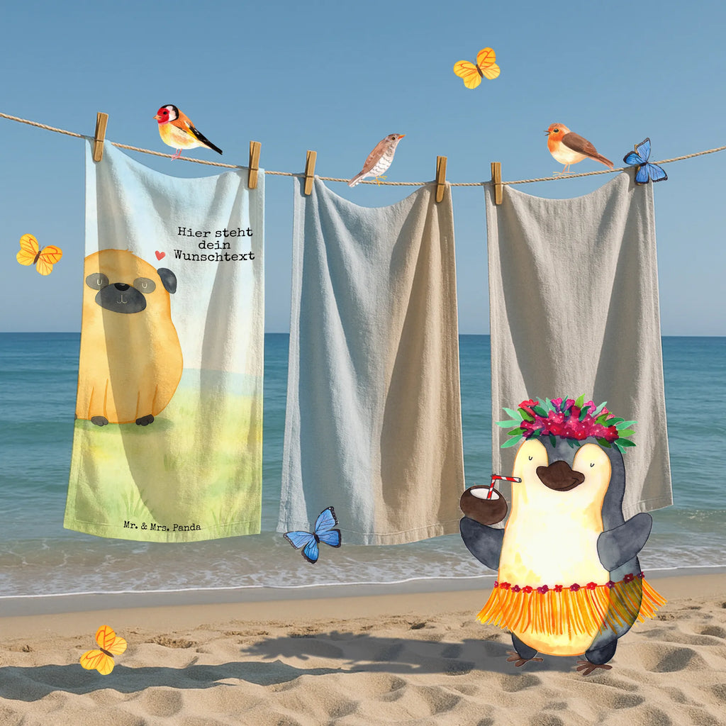 Personalisiertes Badehandtuch Mops Design Strandtuch mit Namen, Personalisiertes Handtuch, Personalisiertes Badetuch, Badetuch mit Namen, Saunatuch mit Namen, Duschtuch mit Namen, Kinder Handtuch mit Namen, Hund, Hundemotiv, Haustier, Hunderasse, Tierliebhaber, Hundebesitzer, Sprüche, Liebe, Mops, Hundeliebe