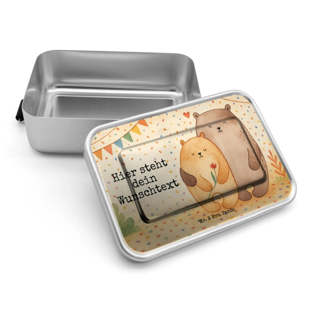 Personalisierte Metall Brotdose Bären Liebe Design Uni, Kindergarten, Geschenk mit Namen, Brotdose, Brotbox, Brotbox mit Namen, Schule, Brotdose mit Namen, Liebe, Partner, Freund, Freundin, Ehemann, Ehefrau, Heiraten, Verlobung, Heiratsantrag, Liebesgeschenk, Jahrestag, Hocheitstag, Liebesbeweis, Bären, Verheiratet, Verlobt, Geschenk Freundin, Geschenk Hochzeit, Geschenk Freund, Bärchen, Verliebt, Bär, Hochzeitstag