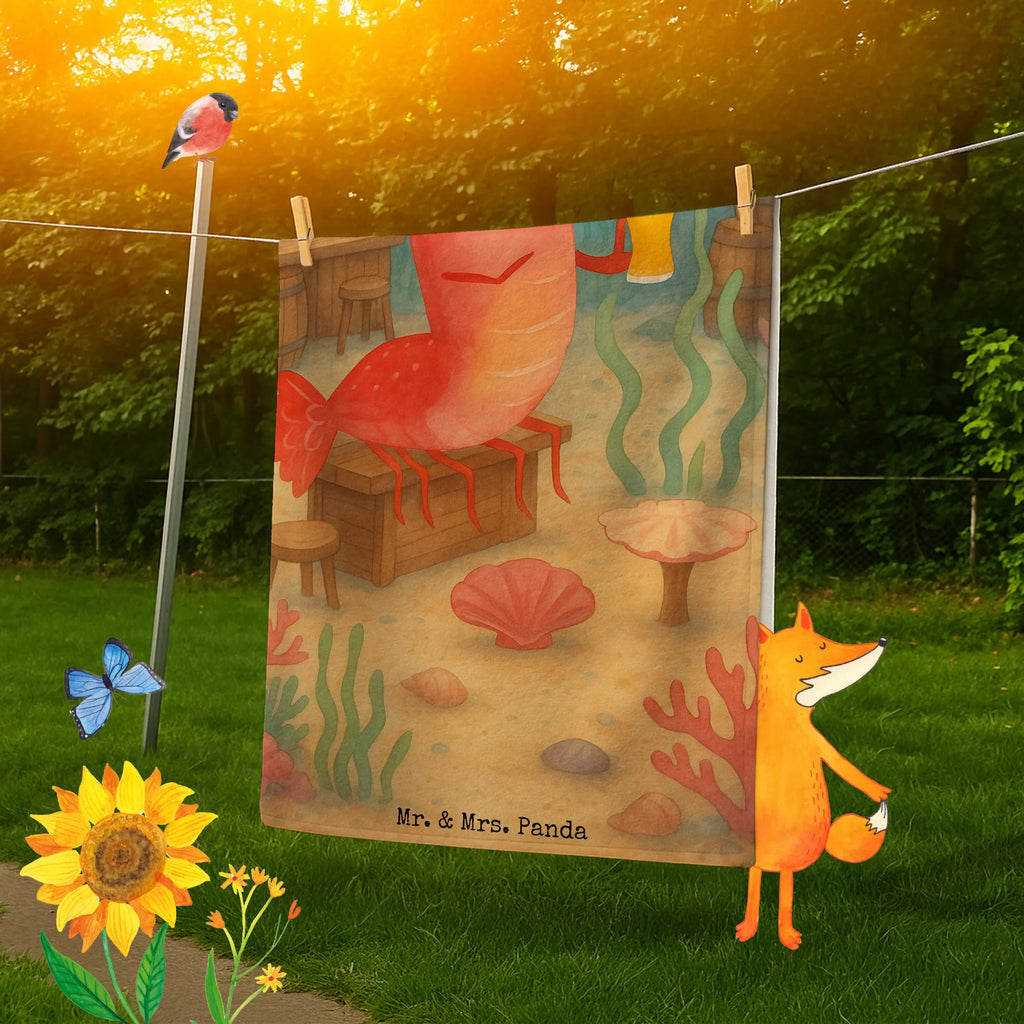 Badehandtuch Hummer Weizen Design Strandtuch, Duschtuch, Kinder Handtuch, Badetuch, Saunatuch, Meerestiere, Meer, Urlaub, Junggesellin, Garnele, Gasthaus, Junggeselle, Garnelen, Wirtschaft, Kneipe, Bier, Männerhaushalt, Kochen, Bierliebhaber