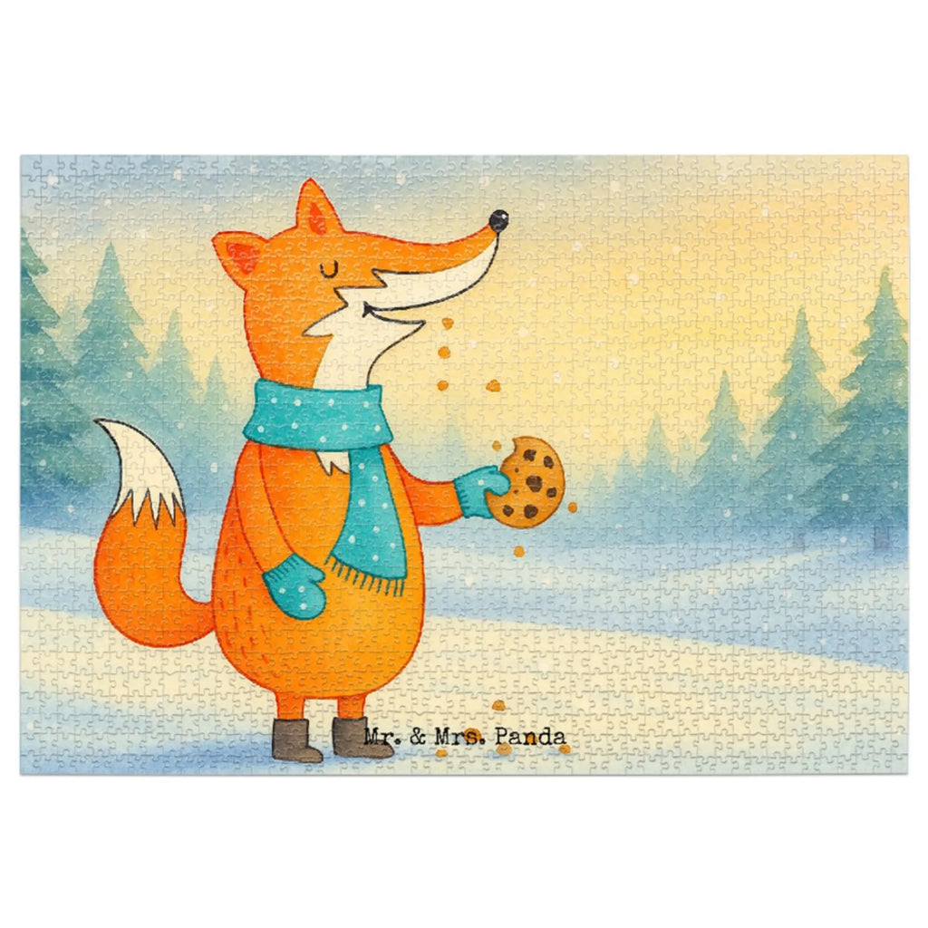 Puzzle Fuchs Keks Design Puzzle, Fuchs, Füchse, Liebe, Küche Deko, Backen Spruch, Kekse, Weihnachtszeit, Winter, Plätzchen