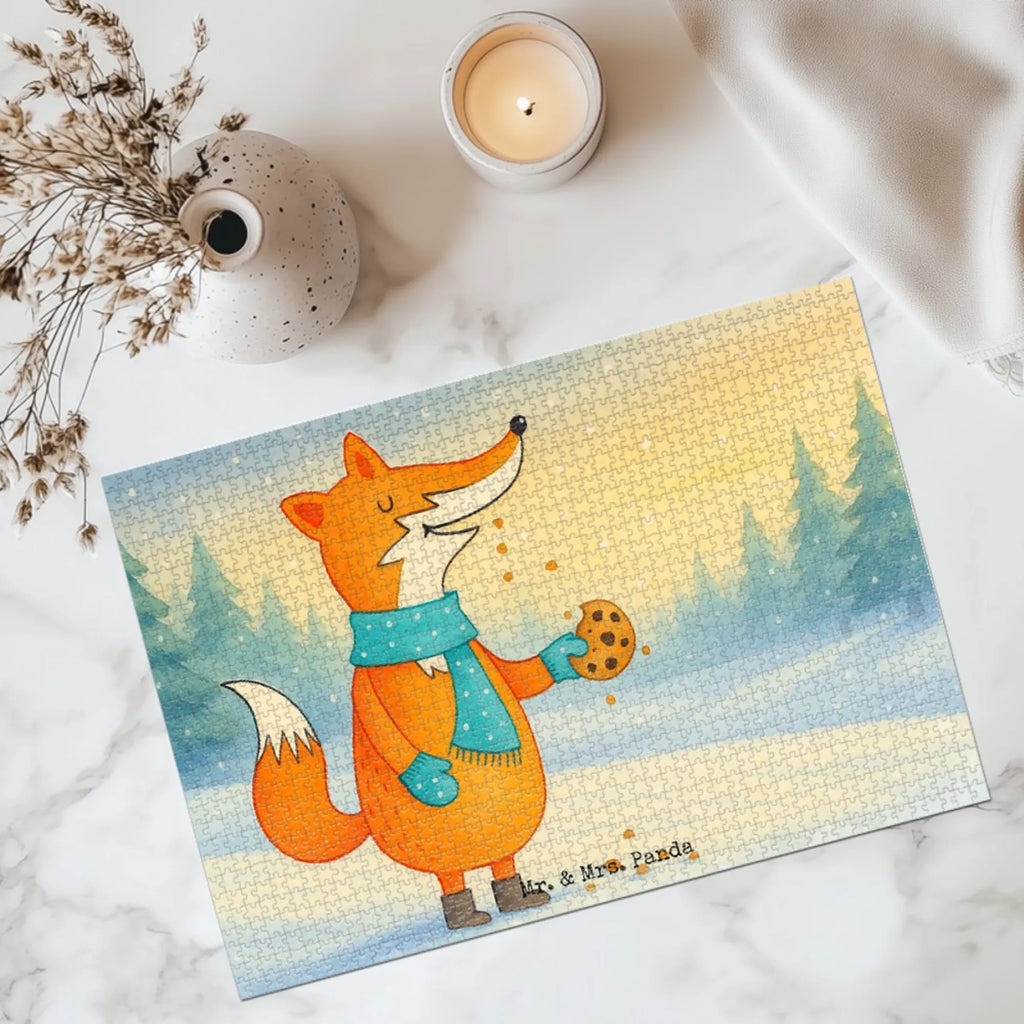 Puzzle Fuchs Keks Design Puzzle, Fuchs, Füchse, Liebe, Küche Deko, Backen Spruch, Kekse, Weihnachtszeit, Winter, Plätzchen